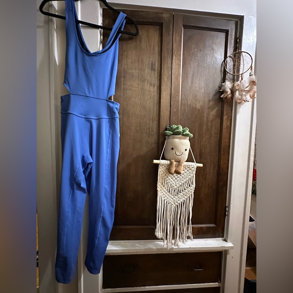 NWT Free people movement Size L -back it up onesie in swim club